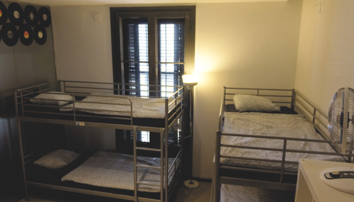 hostel dormitory room
