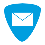 acyh blue logo with mail icon